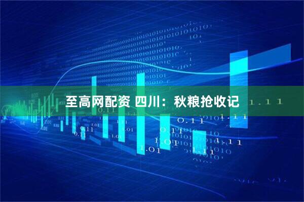 至高网配资 四川：秋粮抢收记